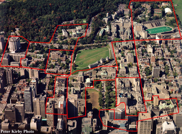 Aerial View of McGill Campus